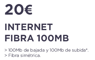 internet fibra 100mb